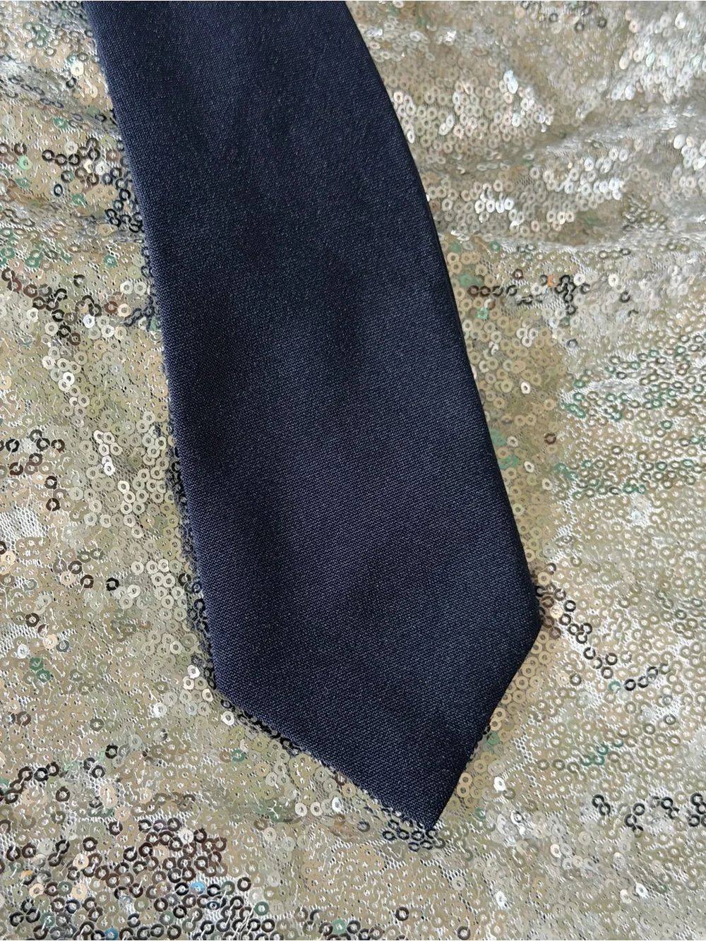 Dark Navy Blue Clip-On Uniform Tie - Picture 5 of 12
